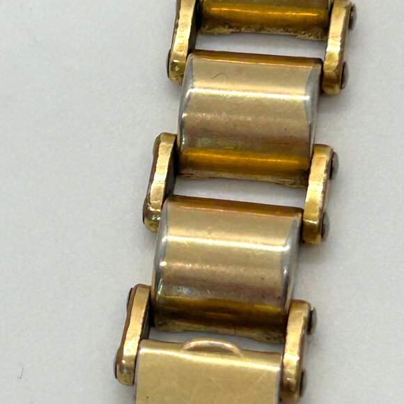 Vintage Helbros Womens 10K RGP Wristwatch 1/20 12K GF Band Non-Functioning - Picture 11 of 14